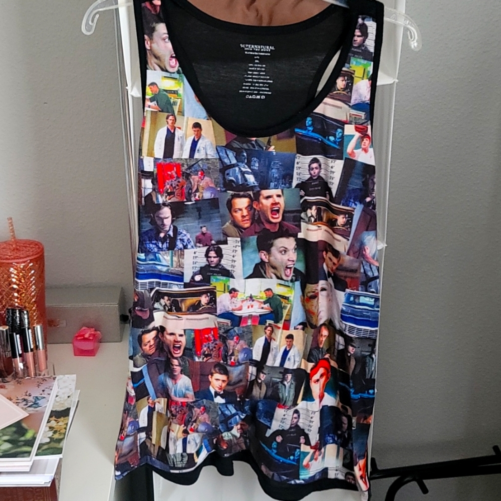 Supernatural collage tank